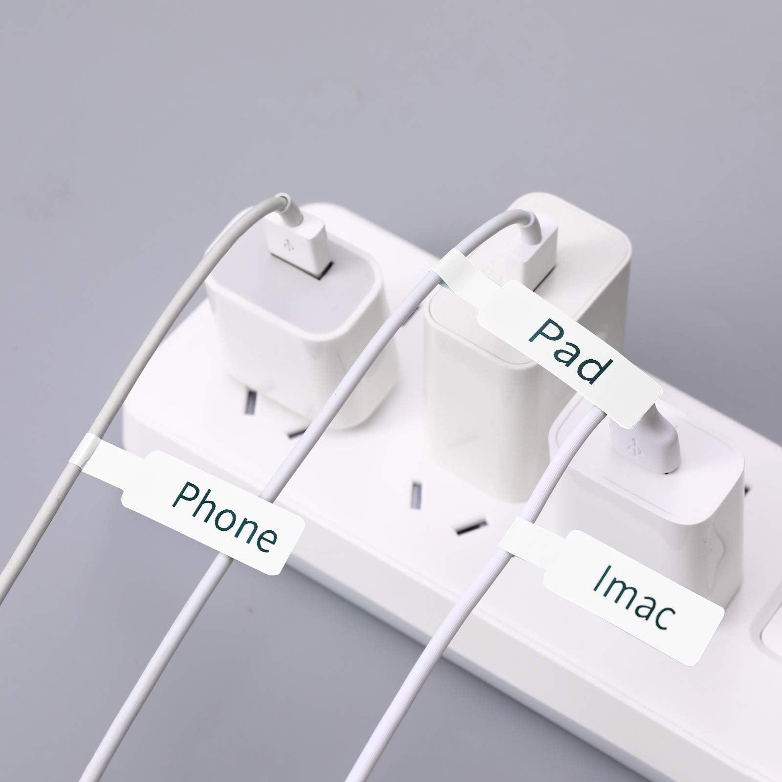 NIIMBOT D Series Cable Labels, Oil&Scratch Proof, Thermal, for Cable Sorting