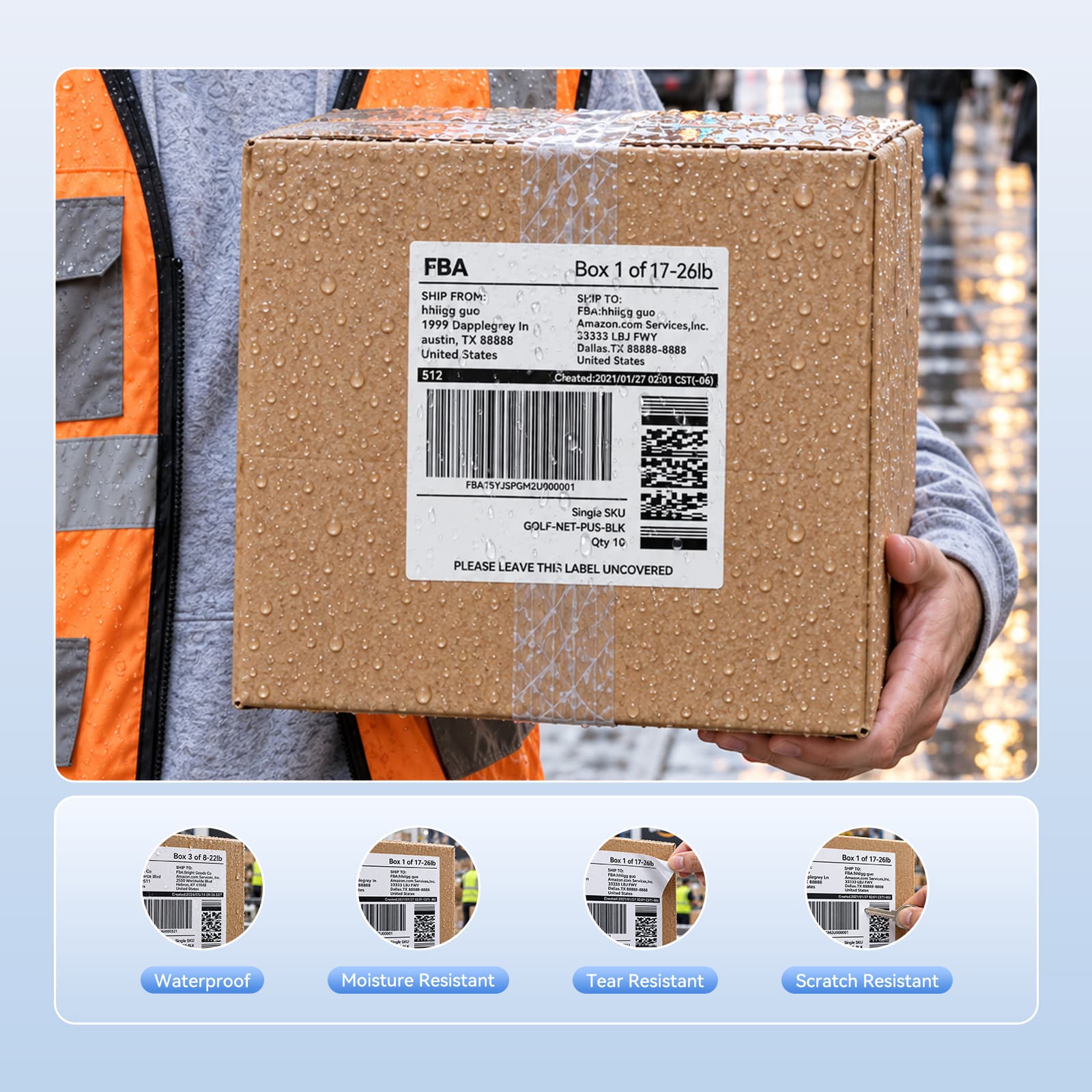 NIIMBOT B4 4-Inch Thermal Label Printer for Large Carton, Box & Warehouse Labels