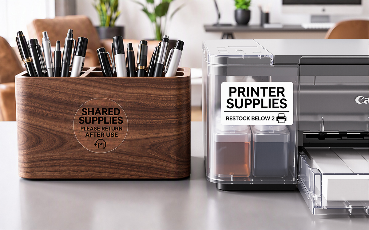 Shared Office Supplies scene