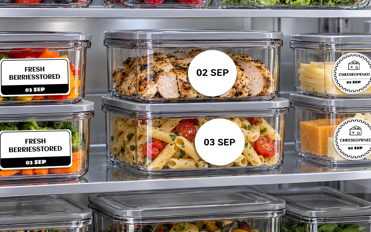 Refrigerator Food Storage Labels scene