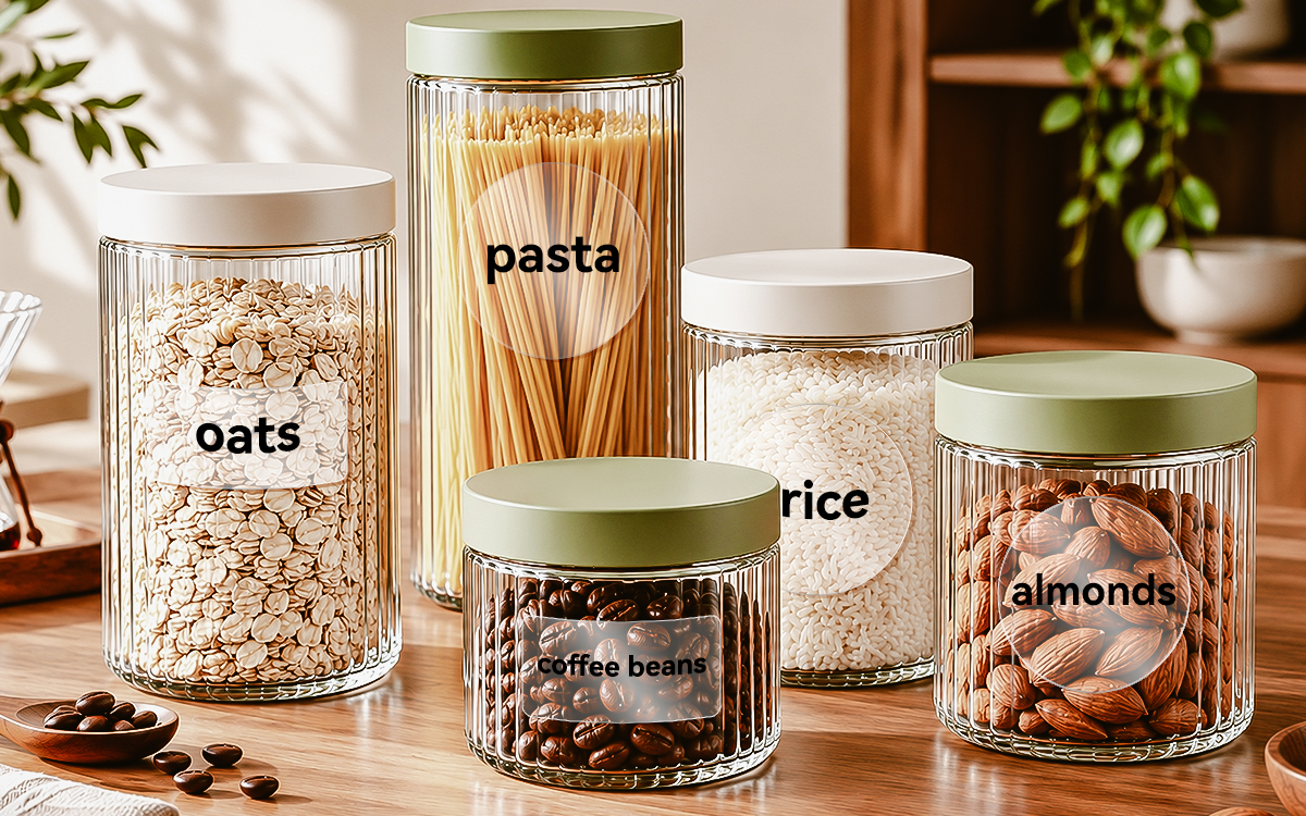 Pantry Jar Food Labels scene