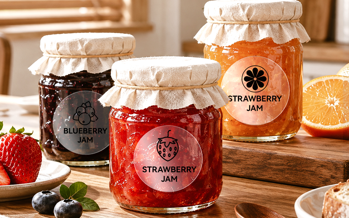 Homemade Jam Labels scene