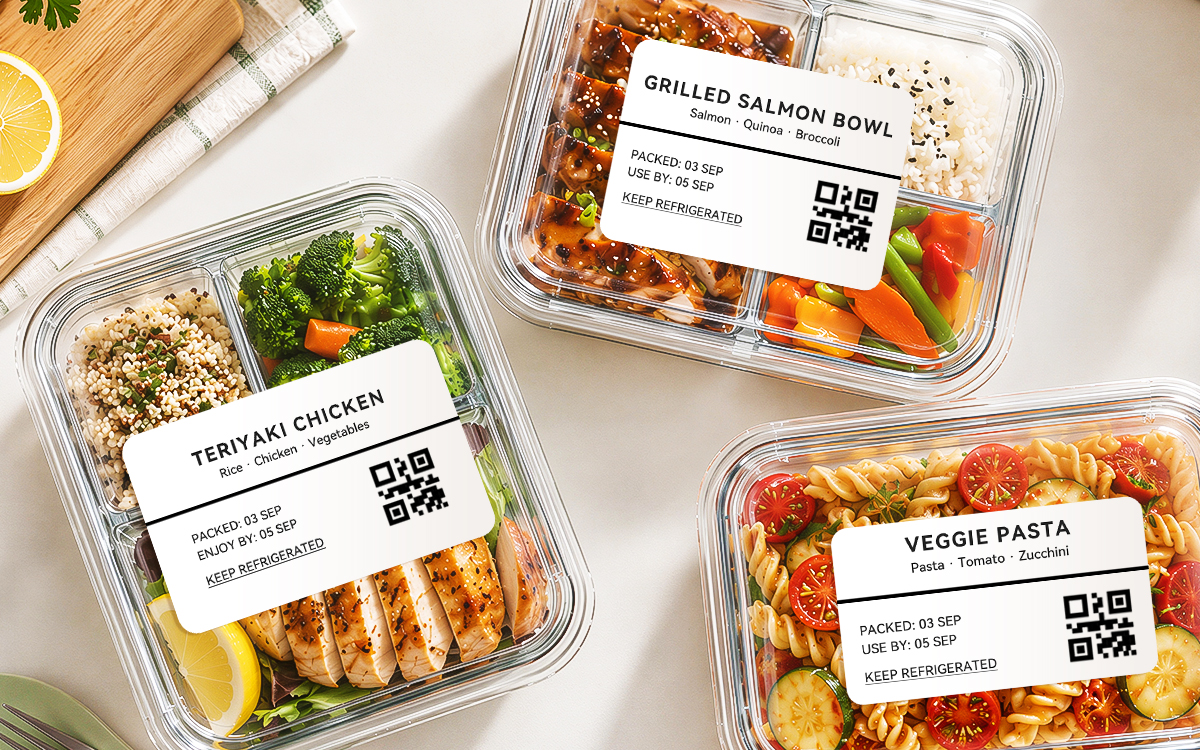 Meal Prep Ingredient Labels scene