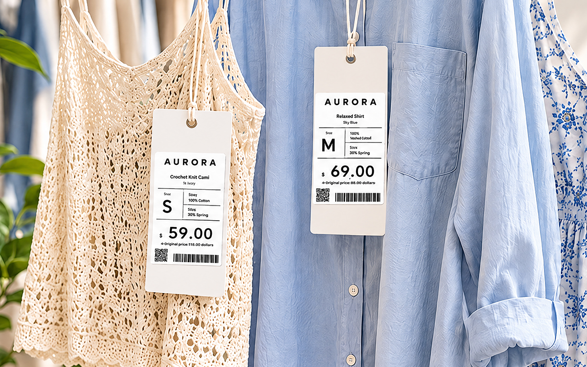 Apparel Price Labels scene