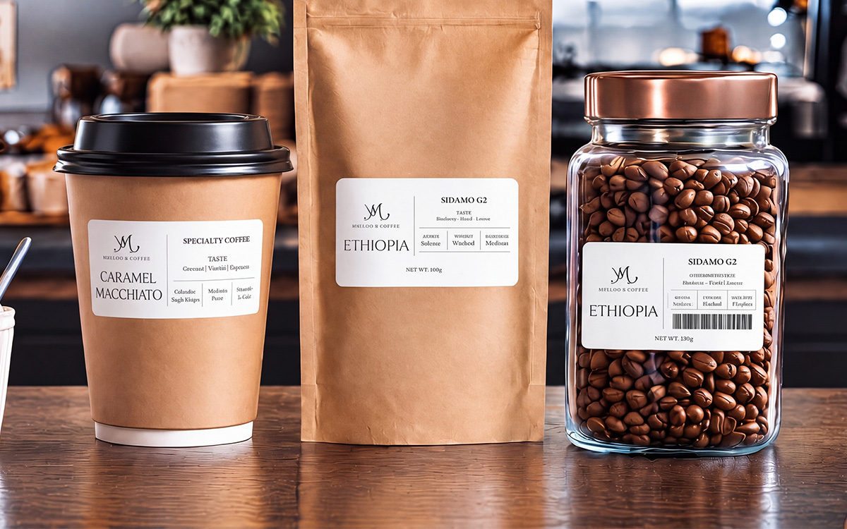 Coffee Shop Price Labels scene