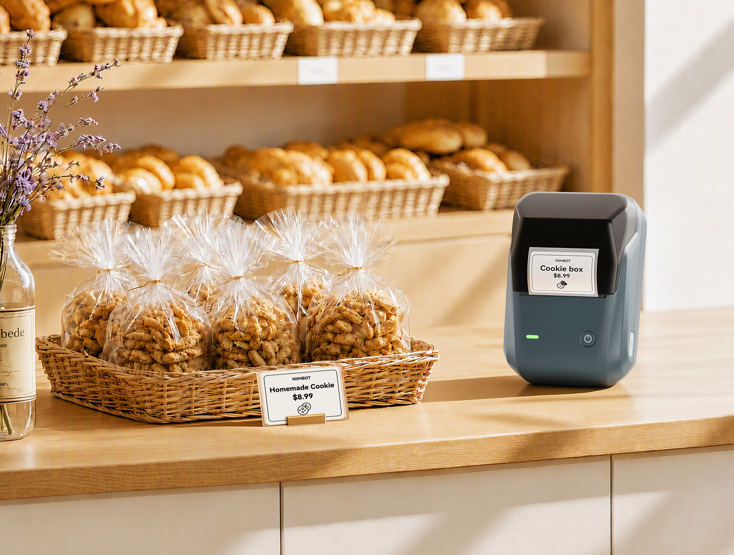 NIIMBOT B1 Thermal Label Maker | Small Business, Food, Office, Clothing & Transparent Labels product image