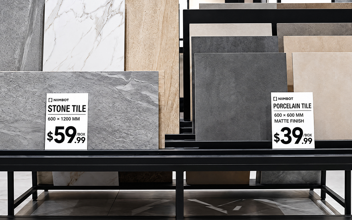 Building Materials Price Labels scene