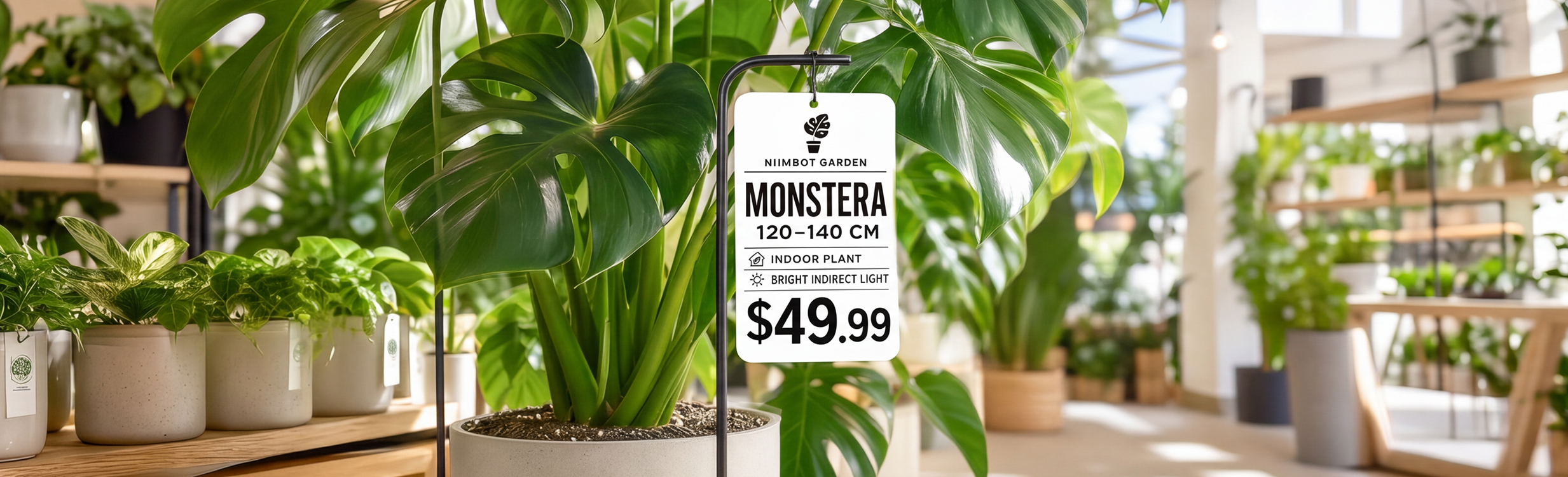 Garden Centre Large Plant Price Labels scene