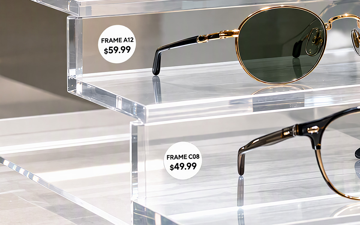 Eyewear Price Labels scene