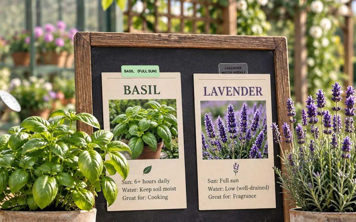 Garden & Plant Labels scene