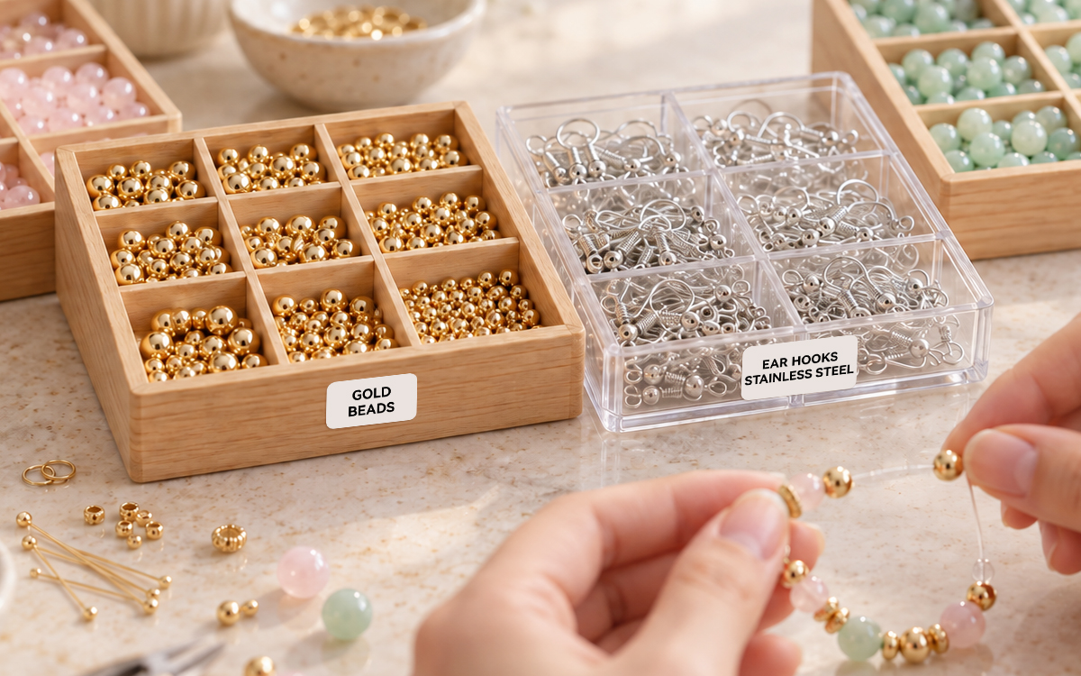 Beading Supply Labels scene