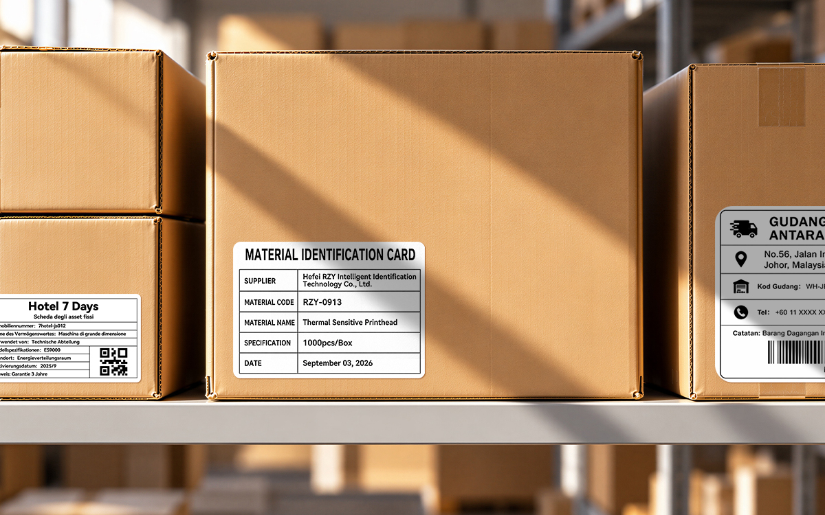 Carton Shipping Label Marking scene