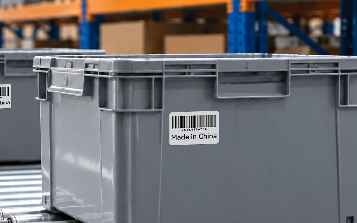 Storage Bin Inventory Tagging scene