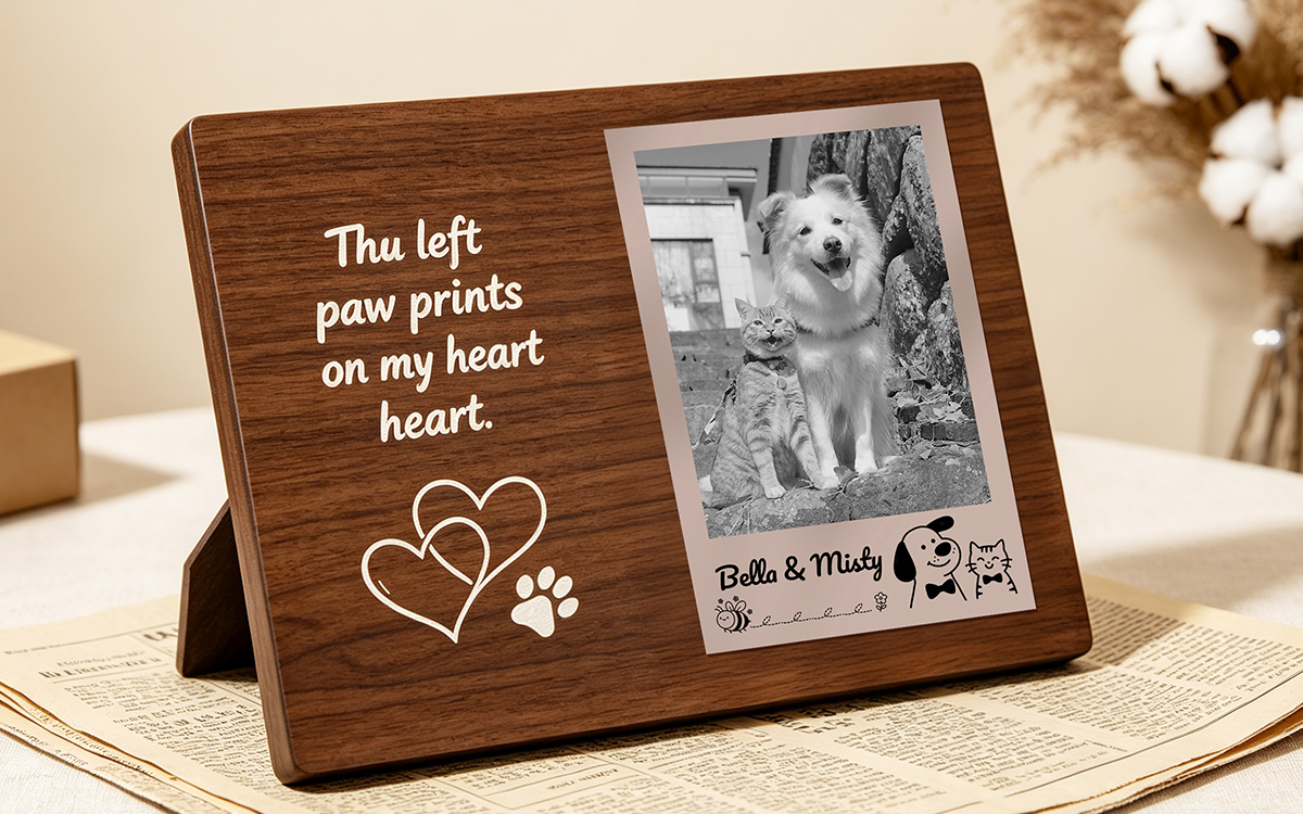 DIY Photo Frame Labels scene
