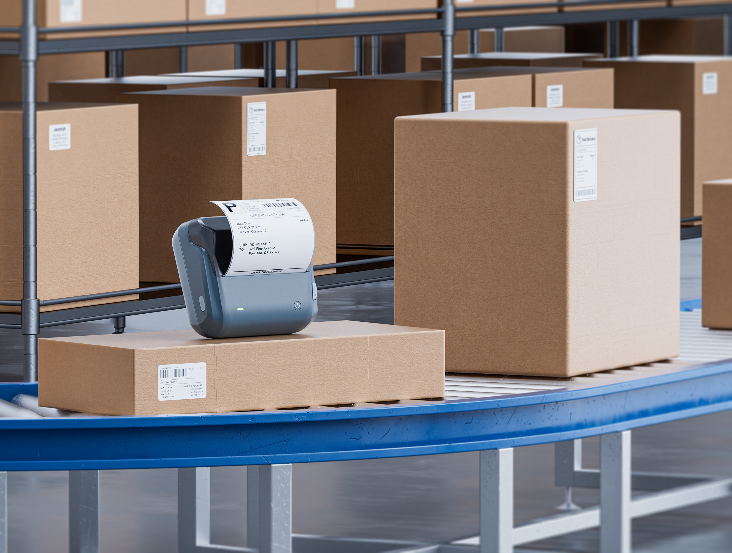 NIIMBOT B4 4-Inch Thermal Label Printer for Shipping Label, Package Label & Warehouse Logistic product image