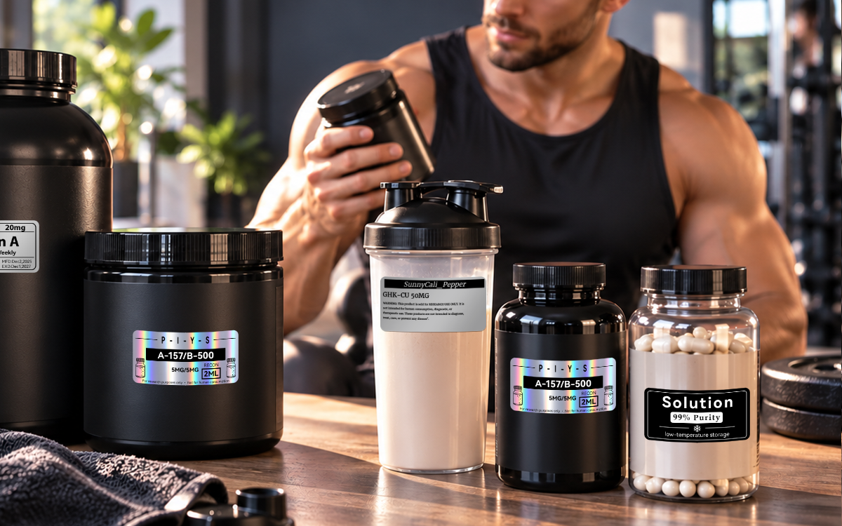 Fitness Nutrients bottle label scene
