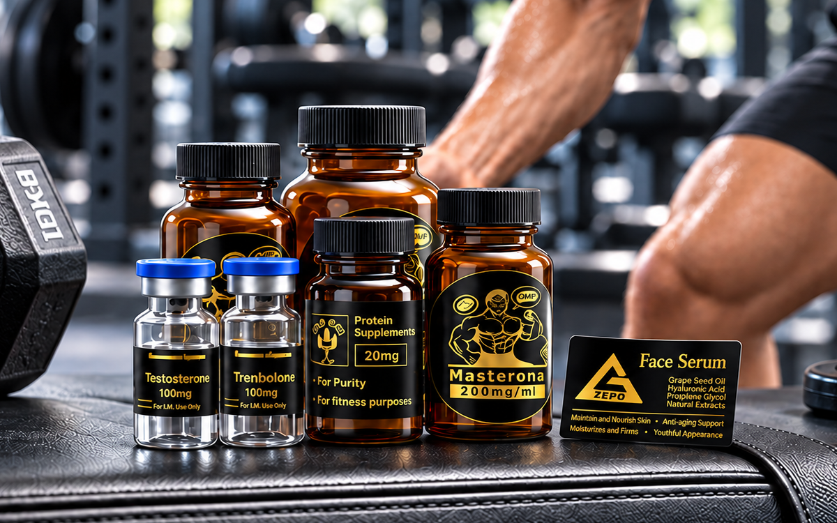 Fitness Black & Gold Labels scene