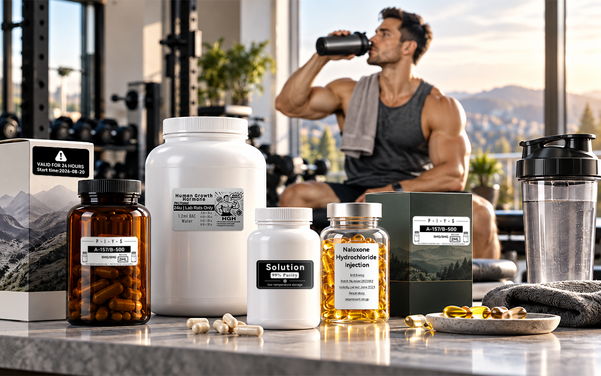 Fitness Nutrients bottle label scene