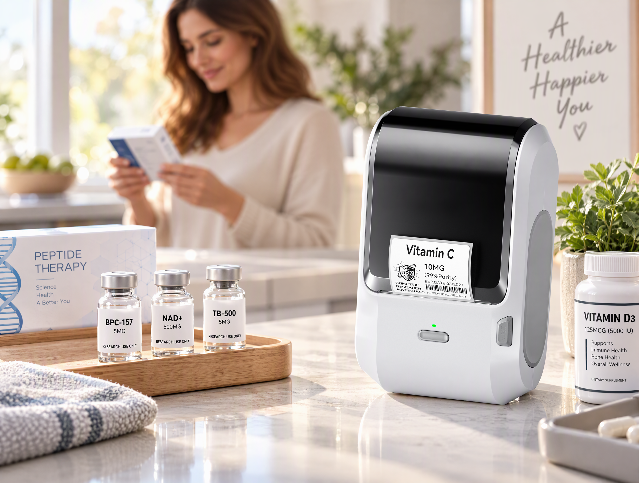NIIMBOT M3 Inkless Label Maker, Bluetooth Color Thermal Transfer Printer for Shipping product image