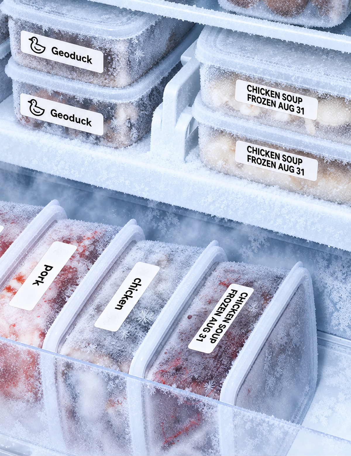 Freezer Storage Labels scene