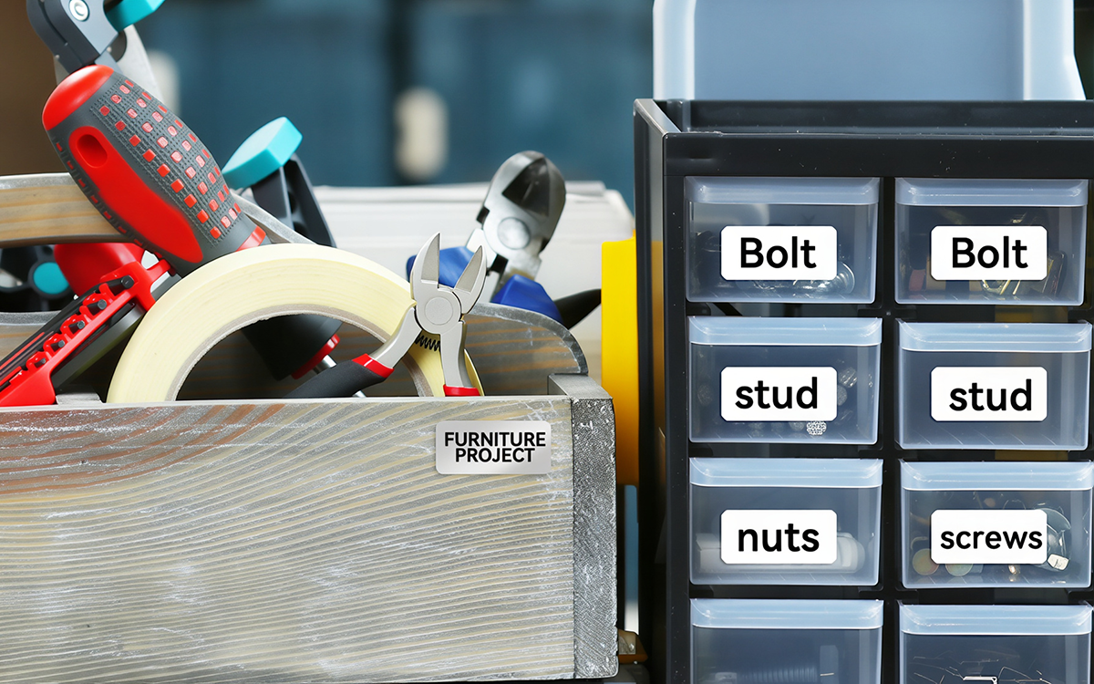 Small Hardware Labels scene