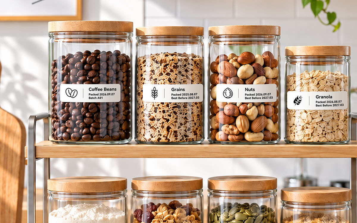 Food Jar Labels scene