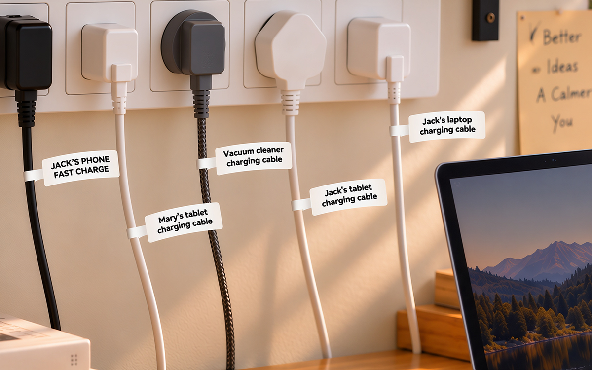 Charging Station Labels scene