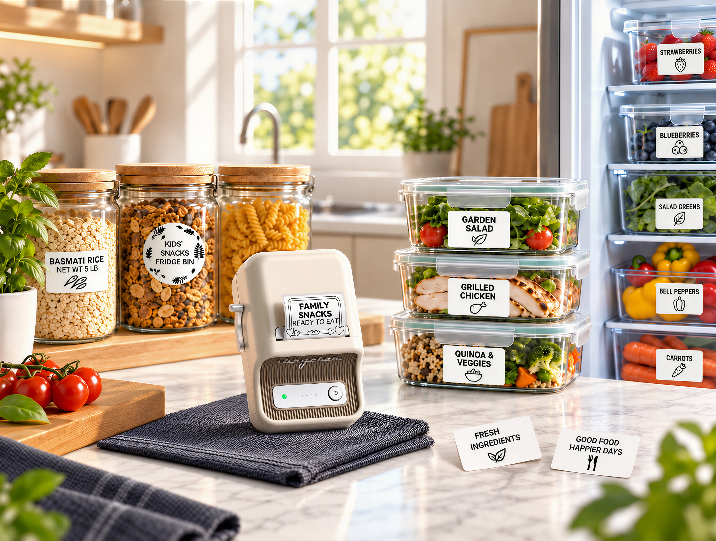 NIIMBOT B21 Bluetooth Thermal Kitchen Storage Labels Printer, Efficient for Home, Support PC&Phone product image