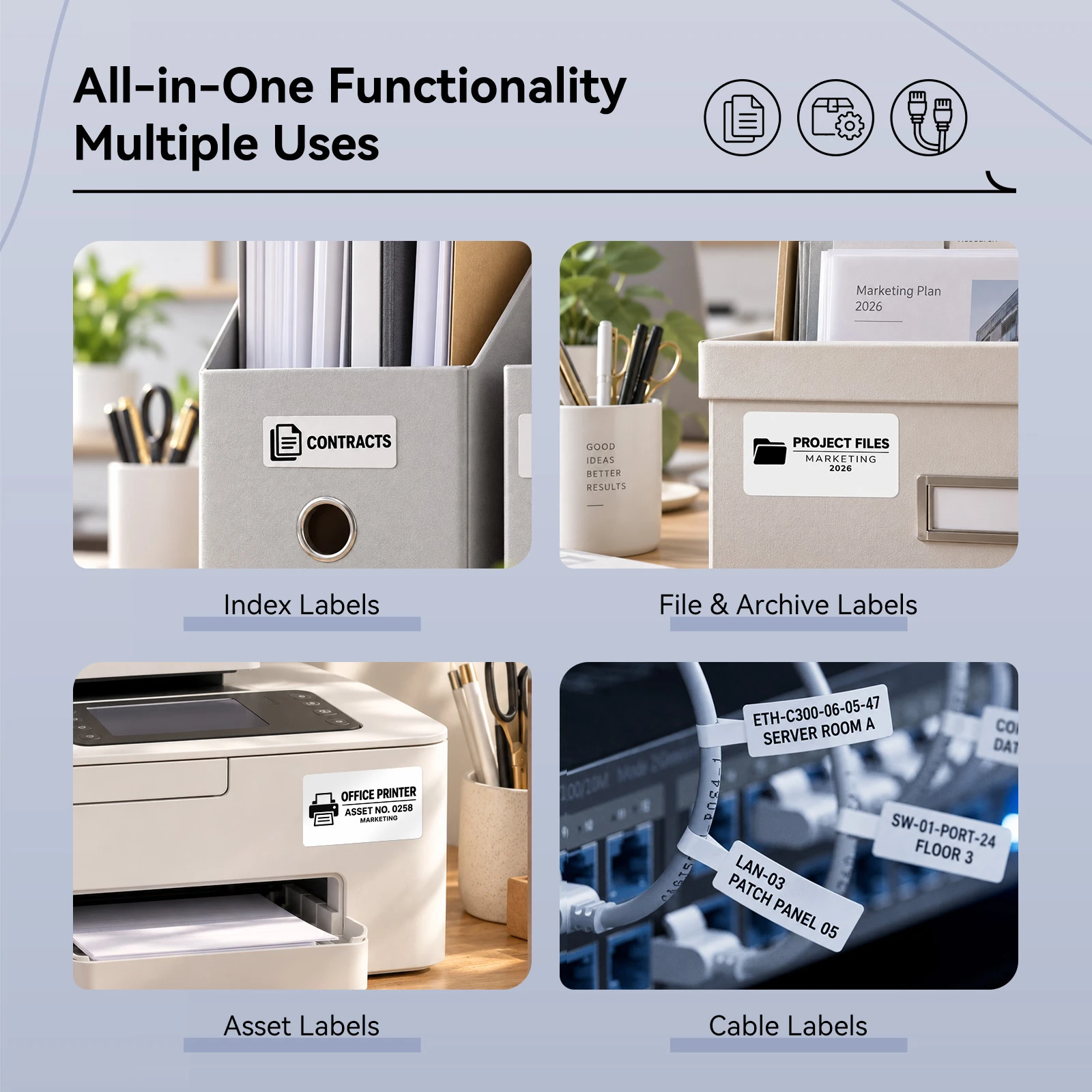 NIIMBOT B1 Thermal Label Maker | Small Business, Food, Office, Clothing & Transparent Labels