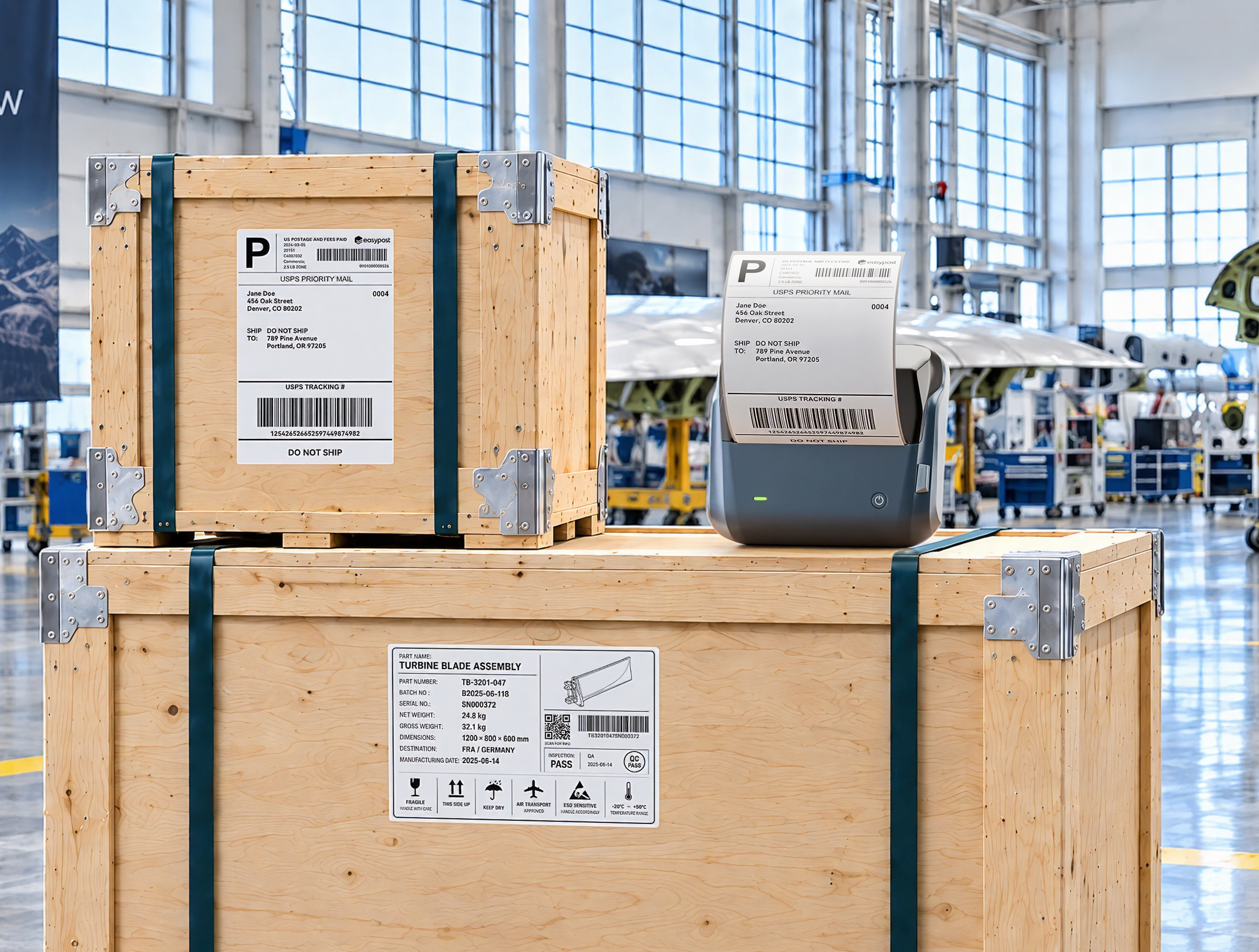 NIIMBOT B4 4-Inch Thermal Label Printer for Large Carton, Box & Warehouse Labels product image