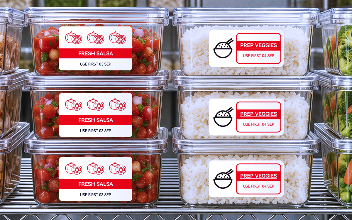 Restaurant Prep Labels scene