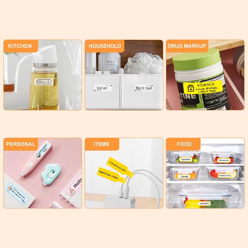 NIIMBOT Pure Label Stickers for N1, Durable PET Material, No Fading