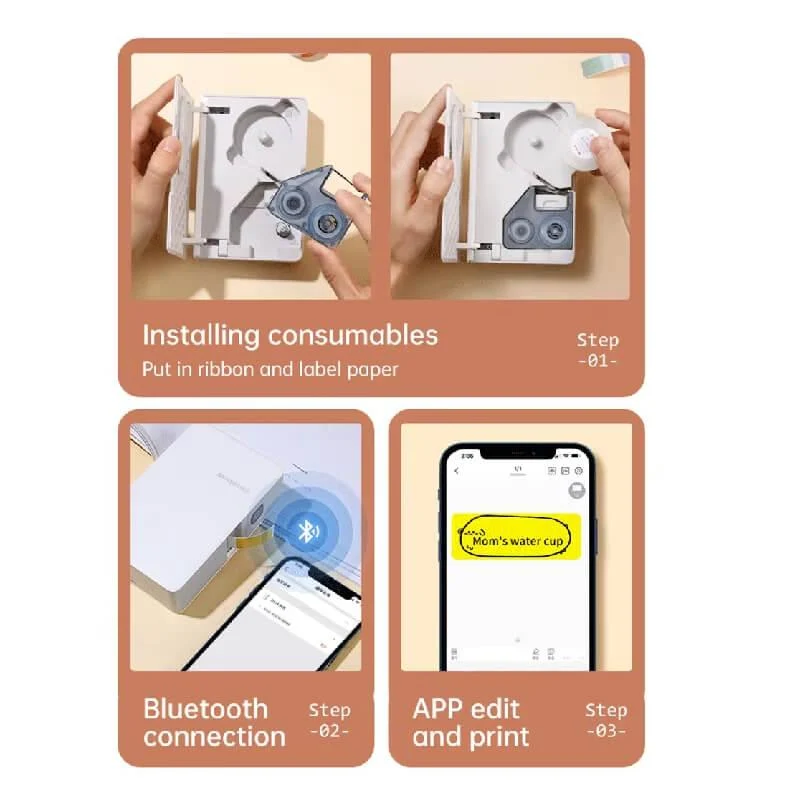NIIMBOT Pure Label Stickers for N1, Durable PET Material, No Fading