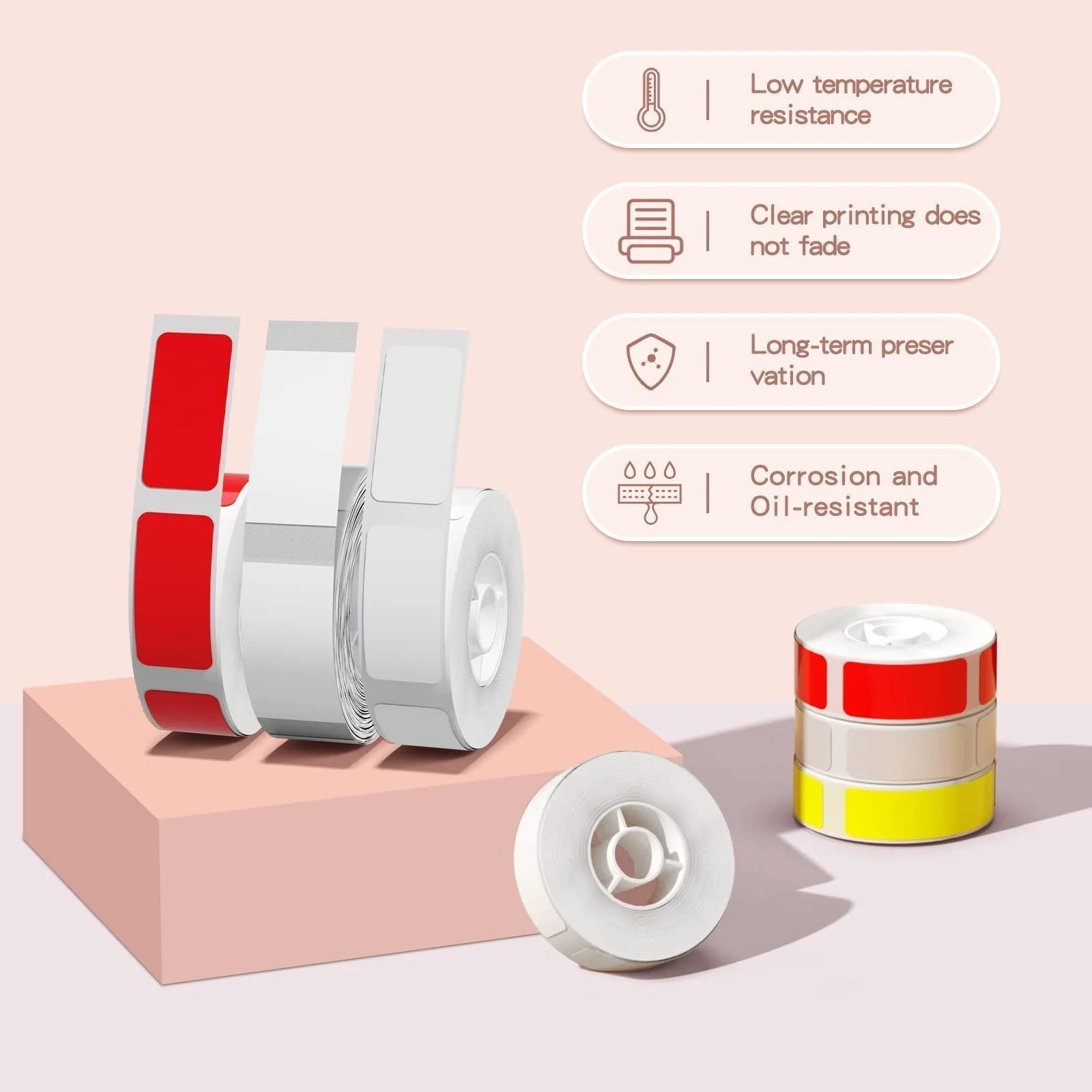 NIIMBOT Pure Label Stickers for N1, Durable PET Material, No Fading