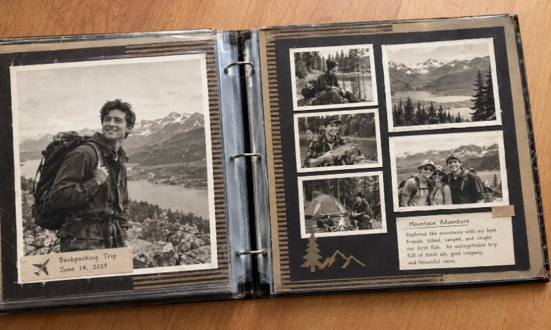 use labels to show the stories behind the photos