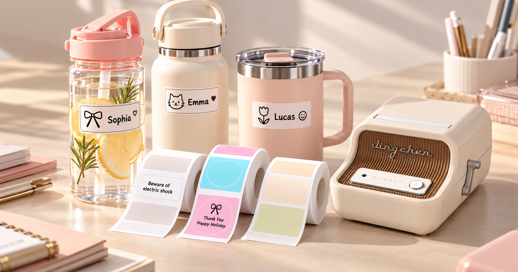 Personalized Waterproof Labels for Water Bottles in Daily Use