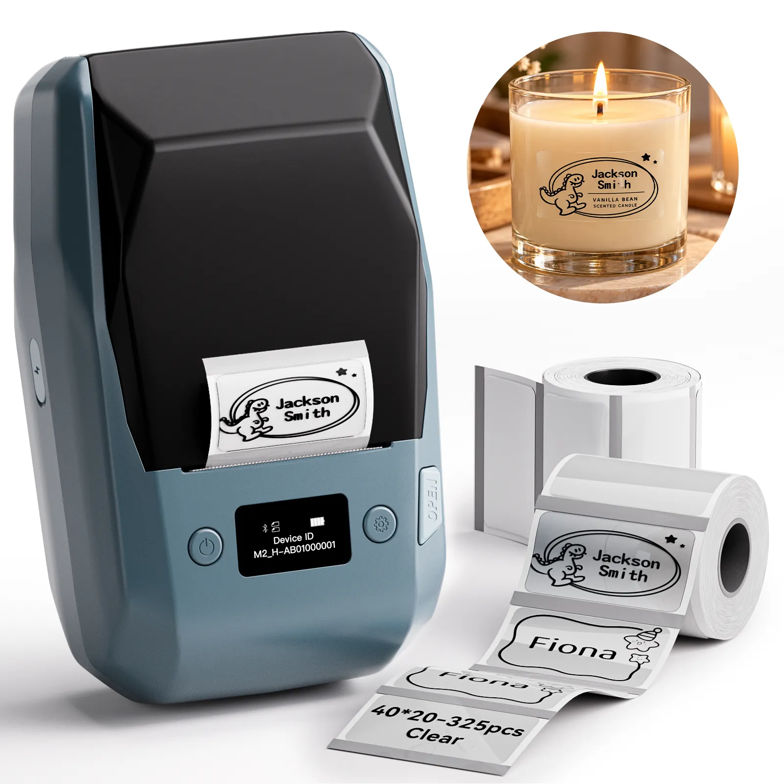 NIIMBOT M2 Thermal Transfer Label Maker, Smart Color Printing with Phones & PC for Office, Lab, Vial Bottle