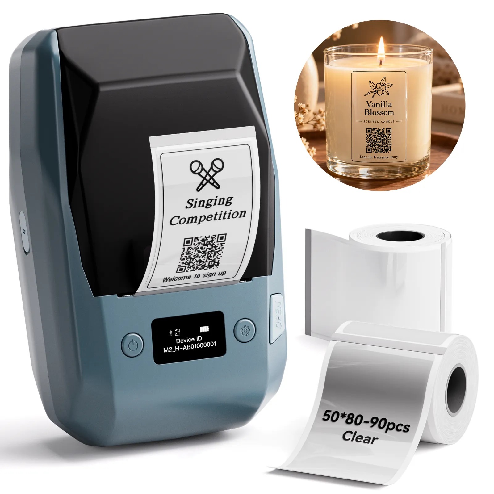 NIIMBOT M2 Thermal Transfer Label Maker, Smart Color Printing with Phones & PC for Office, Lab, Vial Bottle