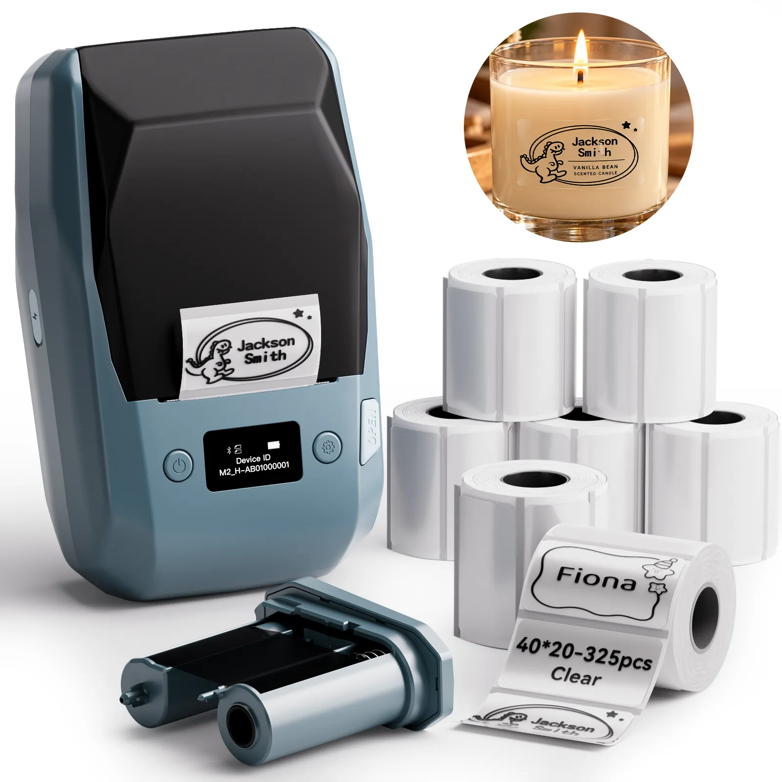 NIIMBOT M2 Thermal Transfer Label Maker, Smart Color Printing with Phones & PC for Office, Lab, Vial Bottle