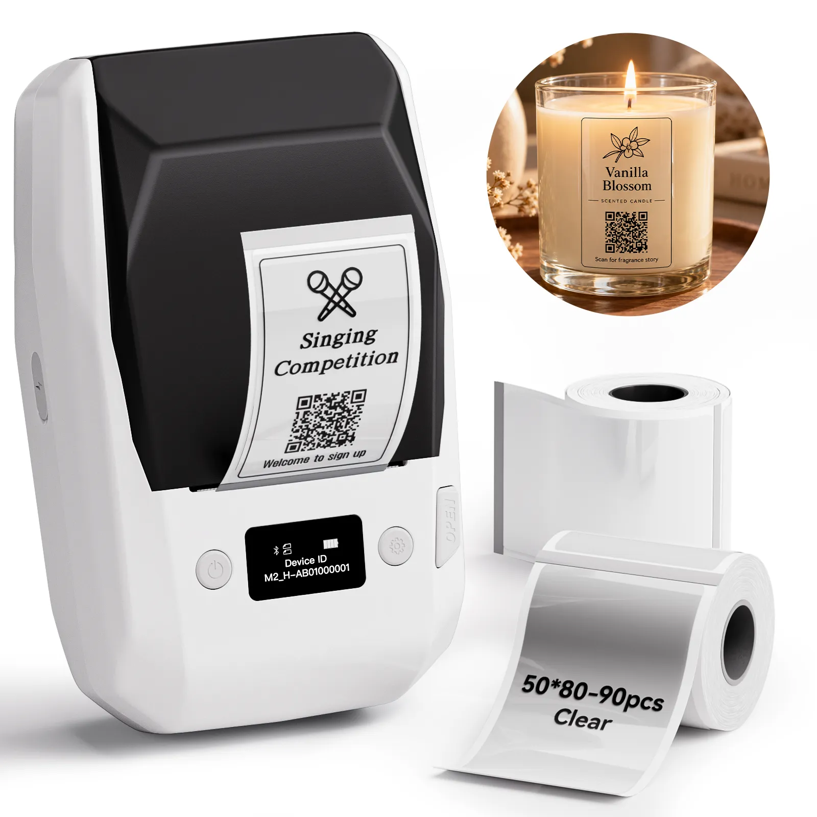NIIMBOT M2 Thermal Transfer Label Maker, Smart Color Printing with Phones & PC for Office, Lab, Vial Bottle