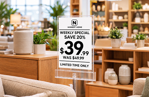 Large Promotional Sale Labels scene