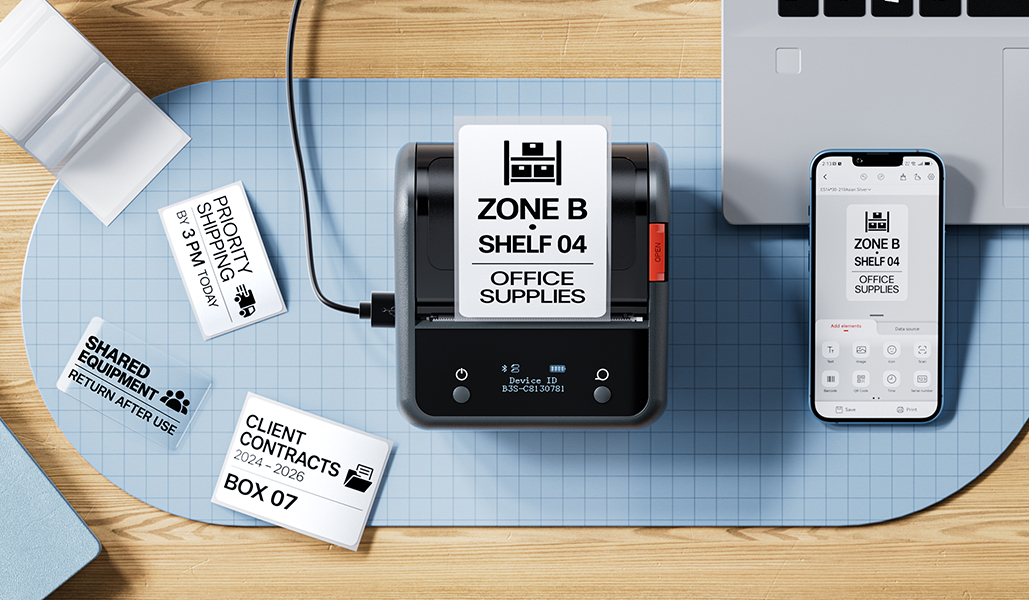 NIIMBOT B3S Thermal Label Printer - Streamline Labeling and Receipt Printing product image
