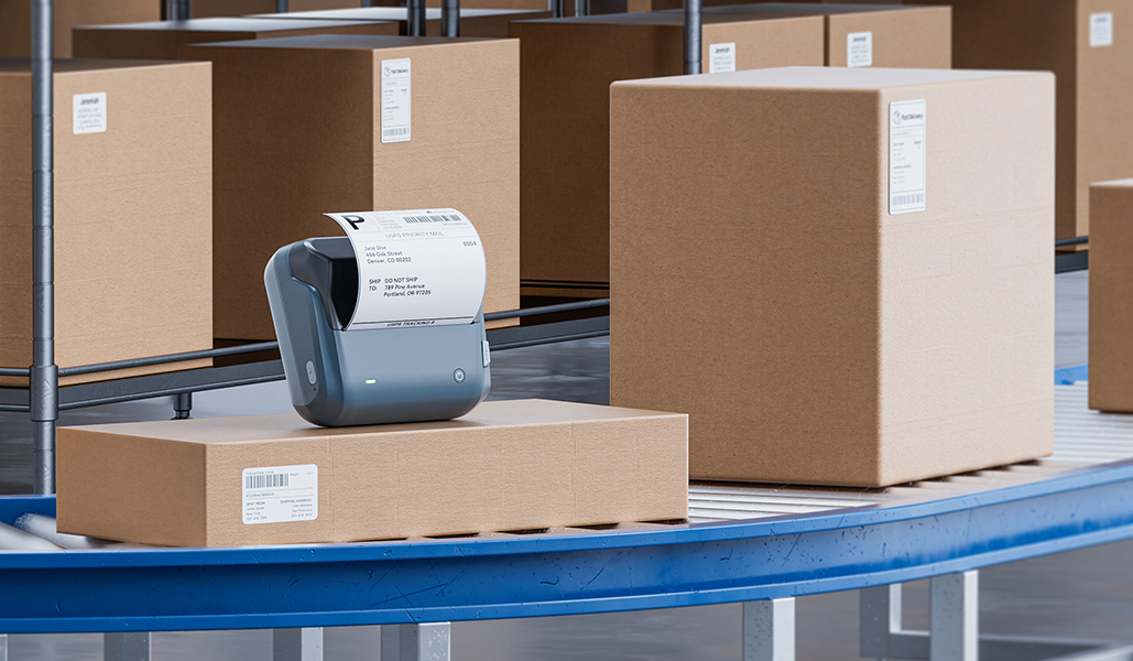 NIIMBOT B4 4-Inch Thermal Label Printer for Shipping Label, Package Label & Warehouse Logistic product image