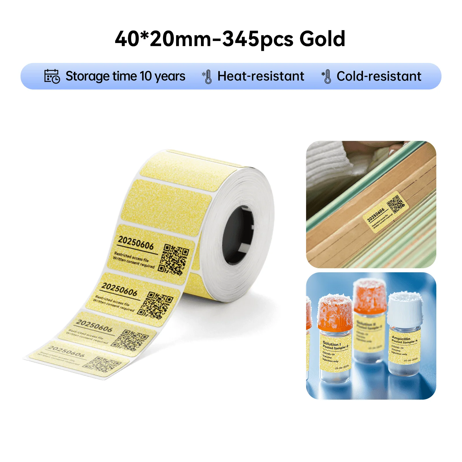 Label Paper for M2/M3, Suitable for Medicine Bottle Labeling