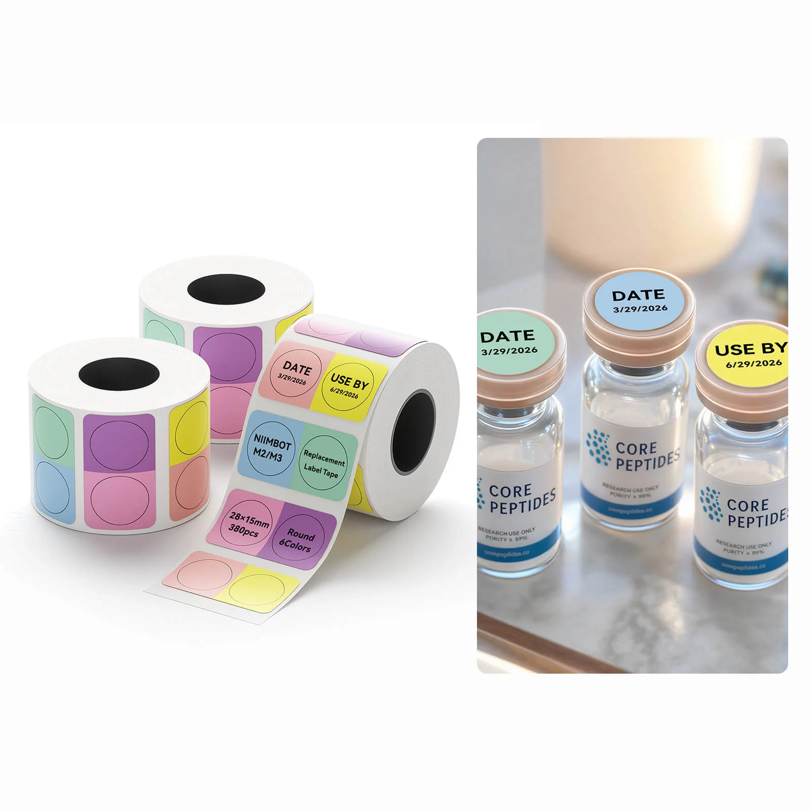 Label Paper for M2/M3, Suitable for Medicine Bottle Labeling