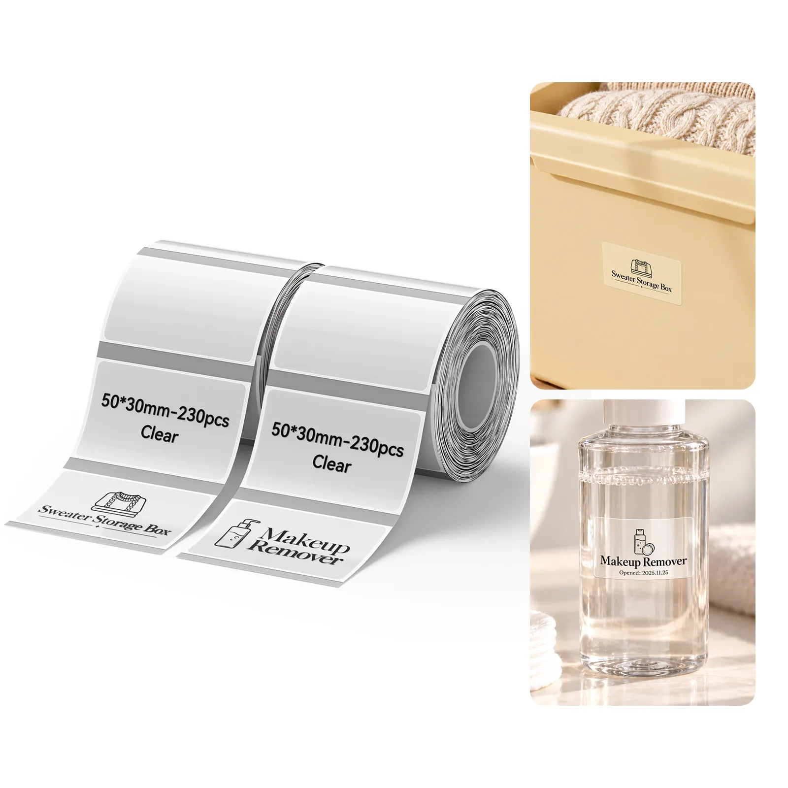 Clear Label Tape for B1, B21, B3S, B31, B4