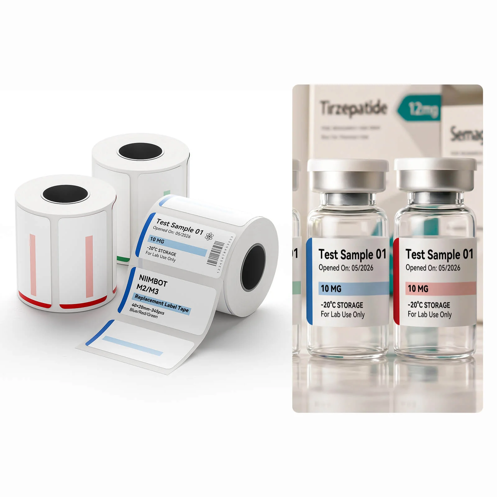 Label Paper for M2/M3, Suitable for Medicine Bottle Labeling