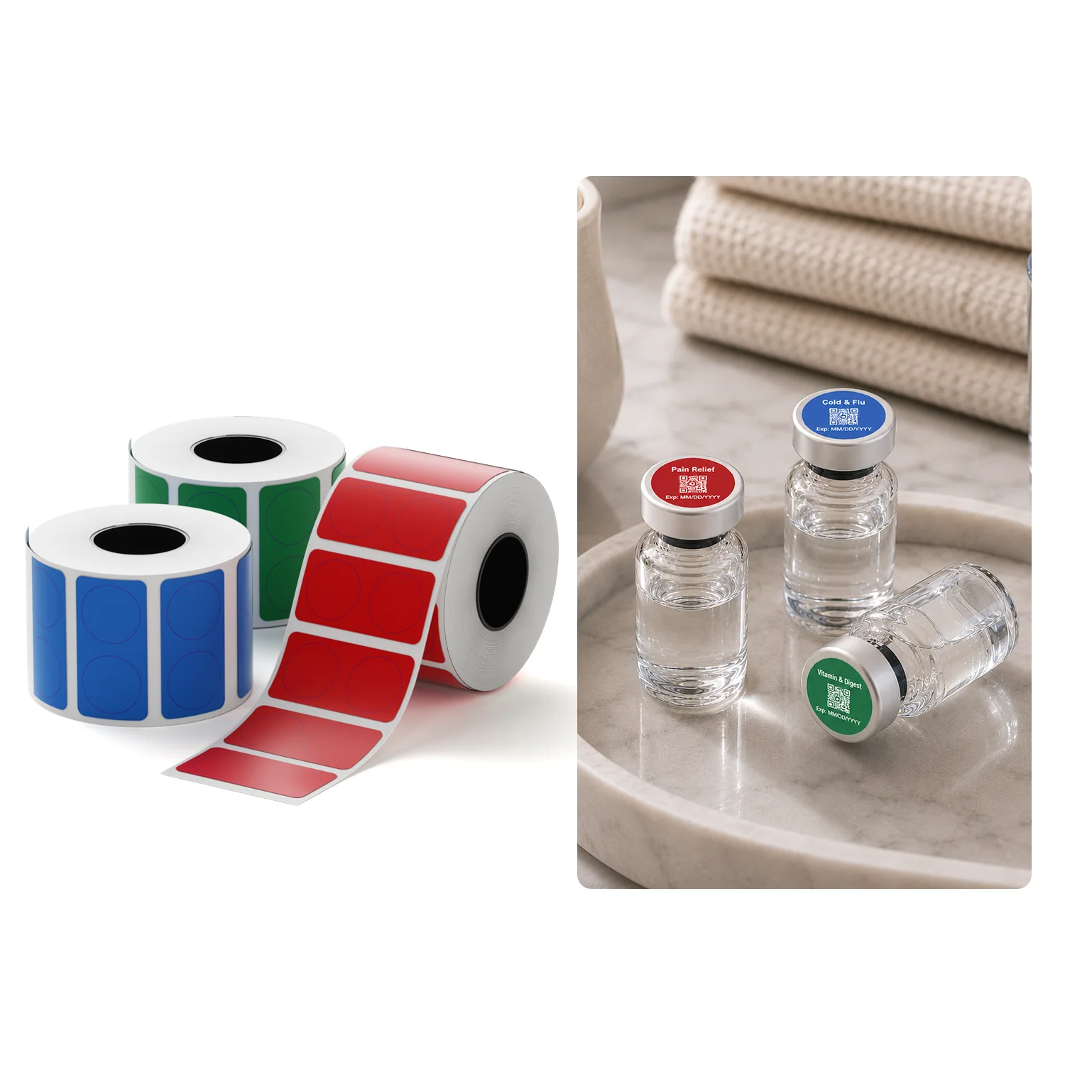 Label Paper for M2/M3, Suitable for Medicine Bottle Labeling