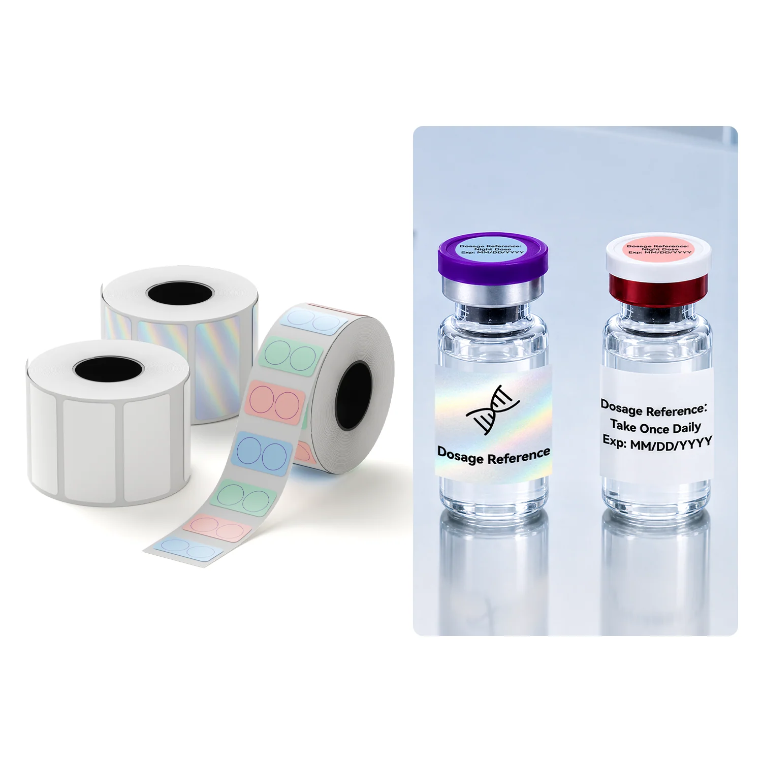 Label Paper for M2/M3, Suitable for Medicine Bottle Labeling