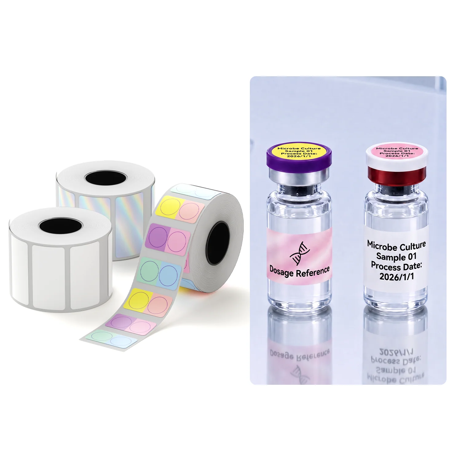 Label Paper for M2/M3, Suitable for Medicine Bottle Labeling